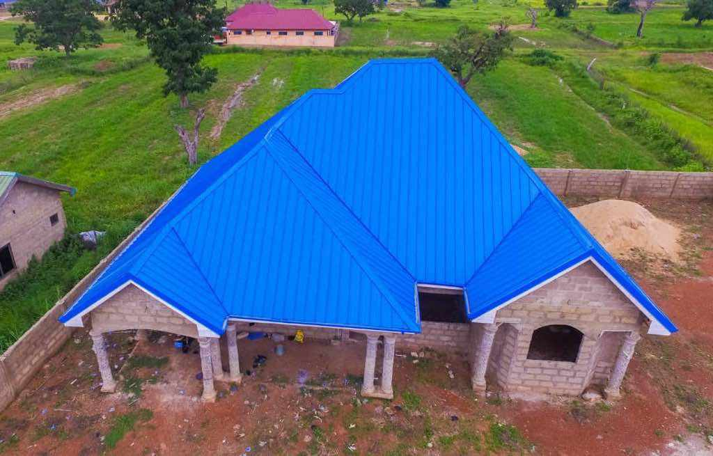 Deep Ocean Blue Roofing